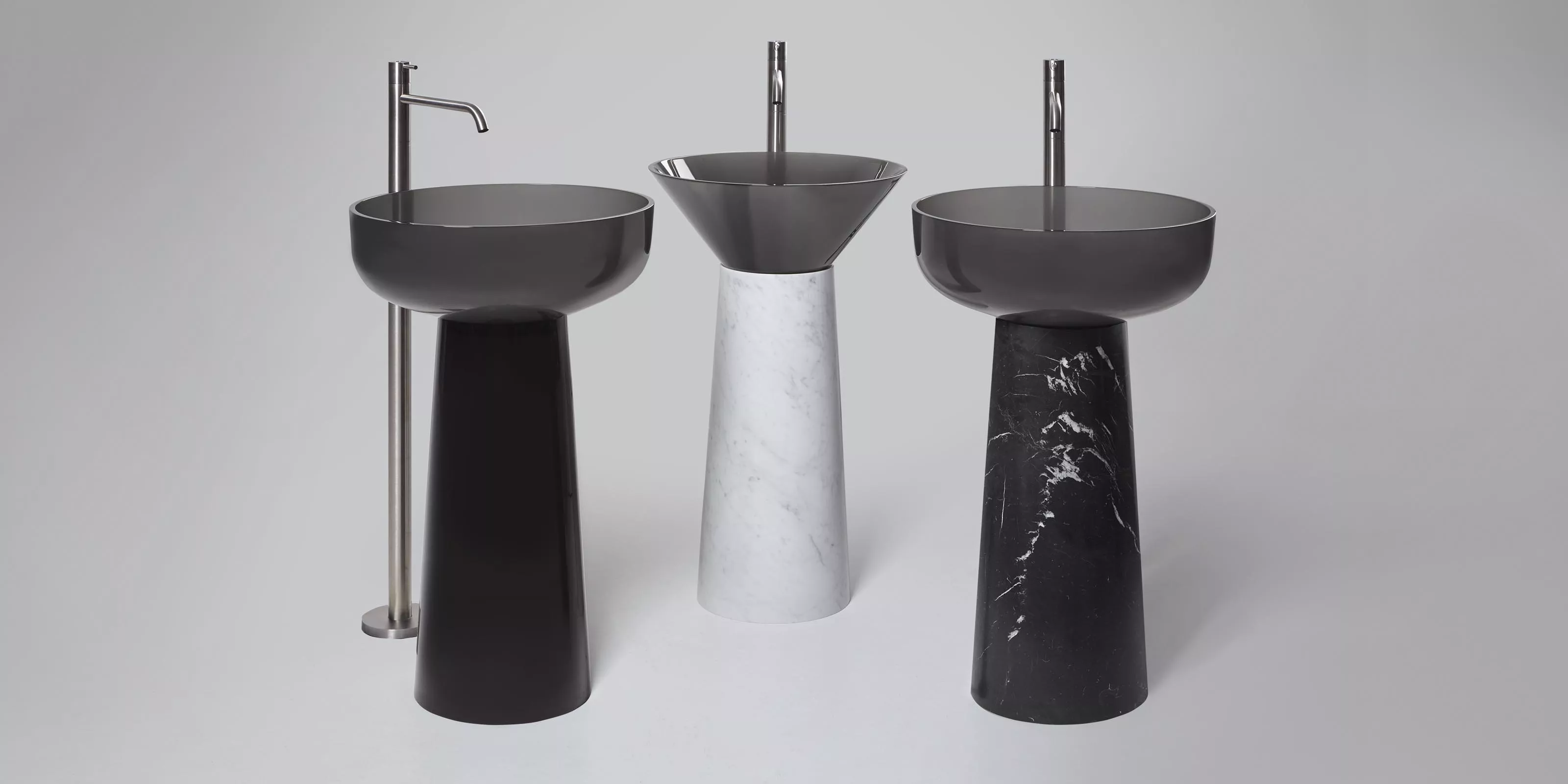 antoniolupi ALBUME Standsäule aus Cristalmood®, D:28cm, H:65,5cm, ambra-ALBUME20_AMBRA