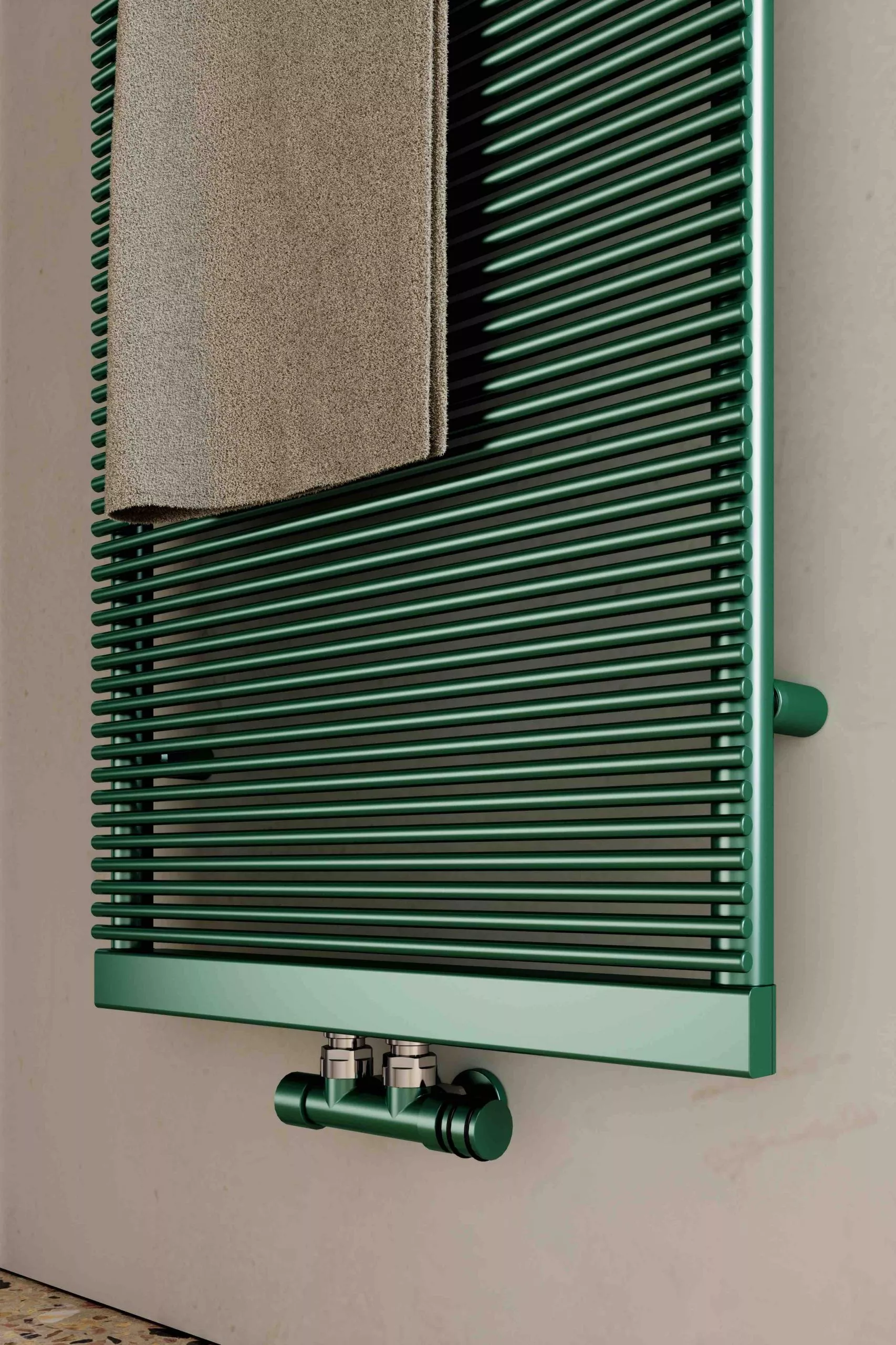 Tubes Radiatori BATH 10 elektrischer Handtuchwärmer mit Design-Verschlusskappe und Standard-Halterung, Breite: 60cm, Höhe: 181cm, galvanisierte Oberfläche nach Kategorie G5-BA10ELG#180060T0ST-G5