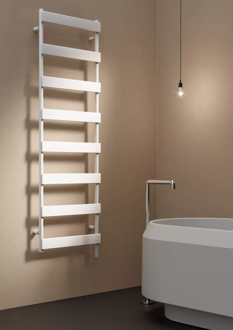 Tubes Radiatori SMART PL elektrischer Handtuchwärmer mit Design-Verschlusskappe und Standard-Halterung, Breite: 50cm, Höhe: 93cm, lackiert nach Kategorie C0-SM70LEL#090050T6ST-C0