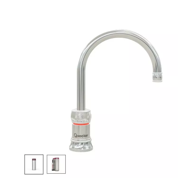 Quooker Classic Nordic Round Kalt- und Kochendwasserspender-3CNRCHRCUBE Quooker Classic Nordic Round Kalt- und Kochendwasserspender-3CNRCHRCUBE
