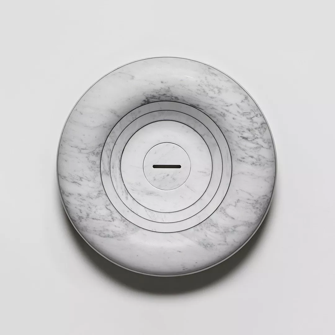 antoniolupi RIGATI rundes Aufsatzbecken, D:45cm-RIGATI45-CARRARA