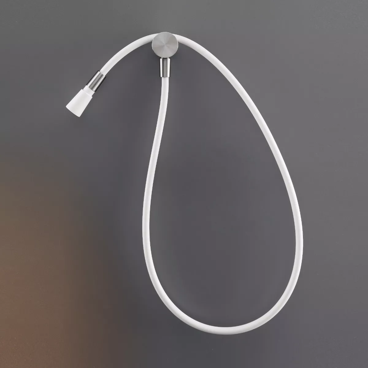 cea FLEX Kneipp-Schlauch, edelstahl satiniert, Schlauchfarbe weiß-FLX05WS