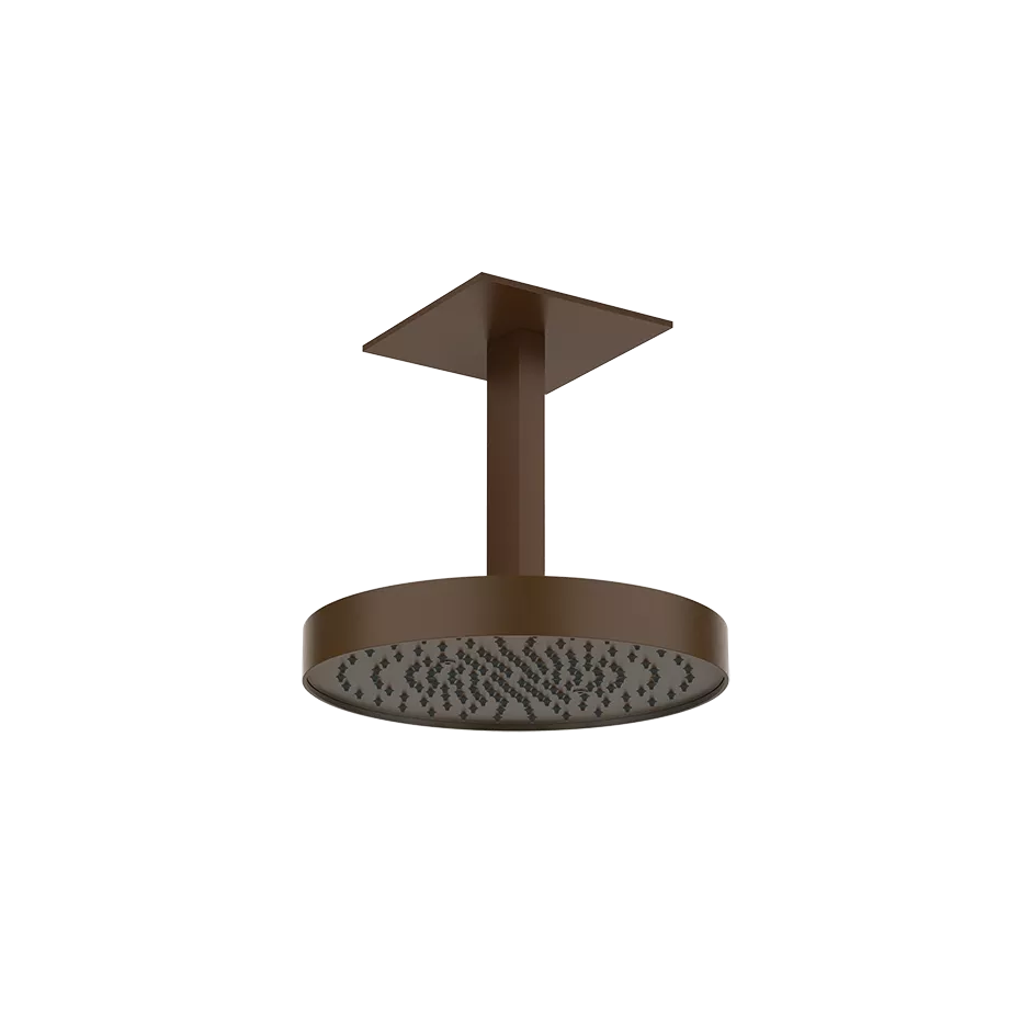 Gessi ANELLO schwenkbare Kopfbrause zur Deckenmontage, Durchmesser: 300mm, mit Gelenk, Deckenarm 110-1900mm (Sondermaß angeben) und quadratischer Rosette 160mm, Funktion: Regen, 1/2 Anschluss, Oberfläche Unito, dunkles bronze - 63070845 Gessi ANELLO schwenkbare Kopfbrause zur Deckenmontage, Durchmesser: 300mm, mit Gelenk, Deckenarm 110-1900mm (Sondermaß angeben) und quadratischer Rosette 160mm, Funktion: Regen, 1/2 Anschluss, Oberfläche Unito, dunkles bronze - 63070845