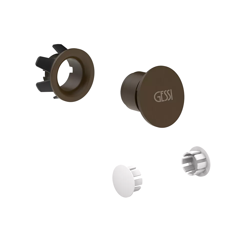 Gessi 316 Überlaufdeckel und seitliche Abdeckkappen für Bidets, dunkles bronze - 37587845