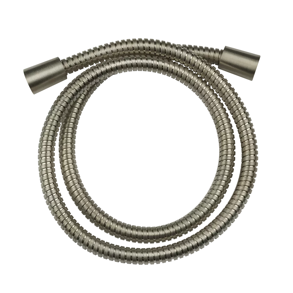 Gessi Schlauch aus Metall mit konischem Überwurf, Schlauch 1,50m, 1/2 Anschluss, Finox Optik - 01724149