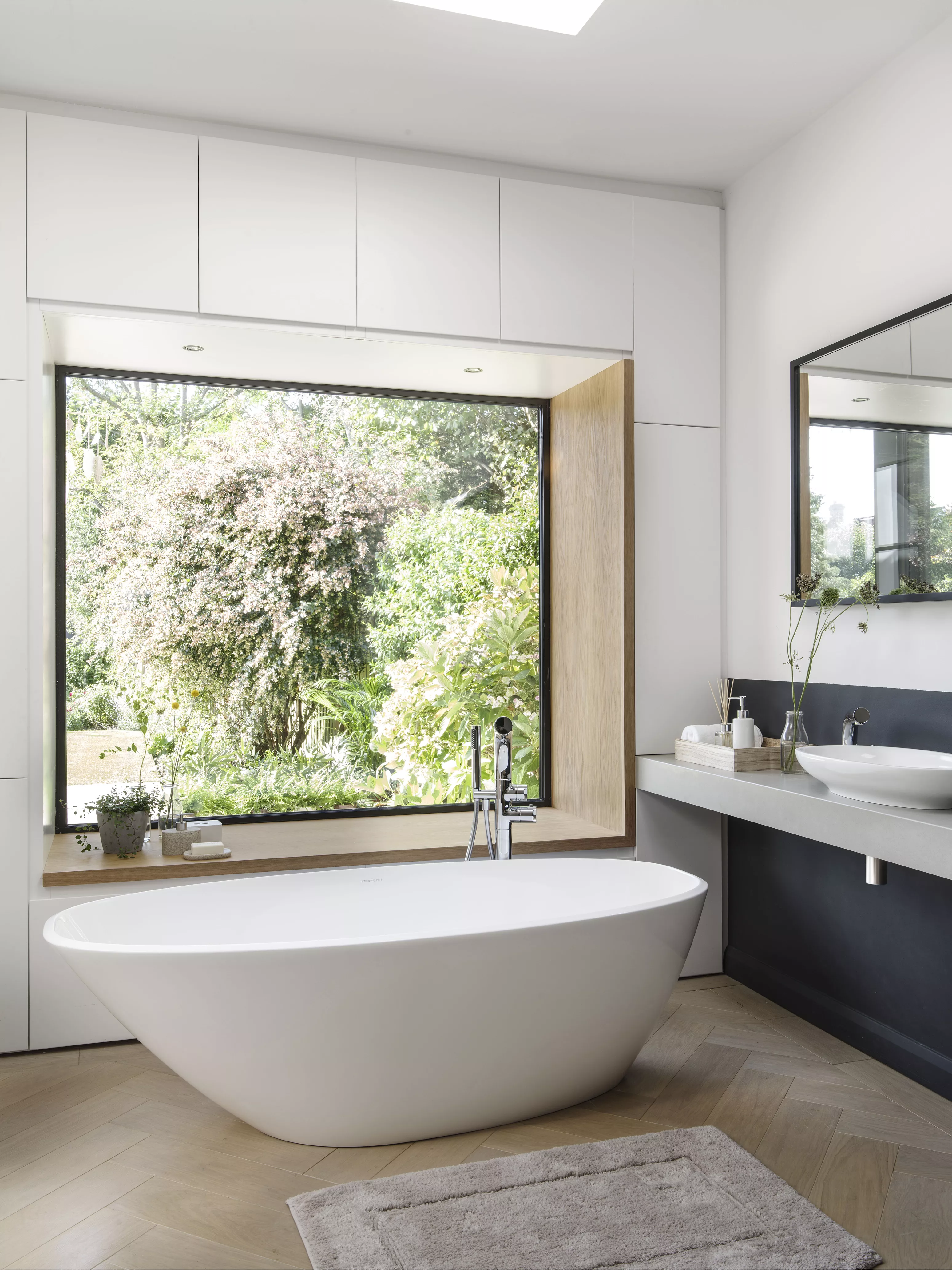 victoria + albert MOZZANO freistehende Badewanne, 165x74x50cm-MOZM-N-SM-NO