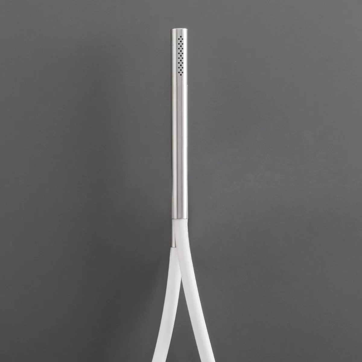 cea FRE169 Stabhandbrause mit Brauseschlauch, Schlauchfarbe weiß nach RAL 9016, edelstahl satiniert - FRE169WS cea FRE169 Stabhandbrause mit Brauseschlauch, Schlauchfarbe weiß nach RAL 9016, edelstahl satiniert - FRE169WS