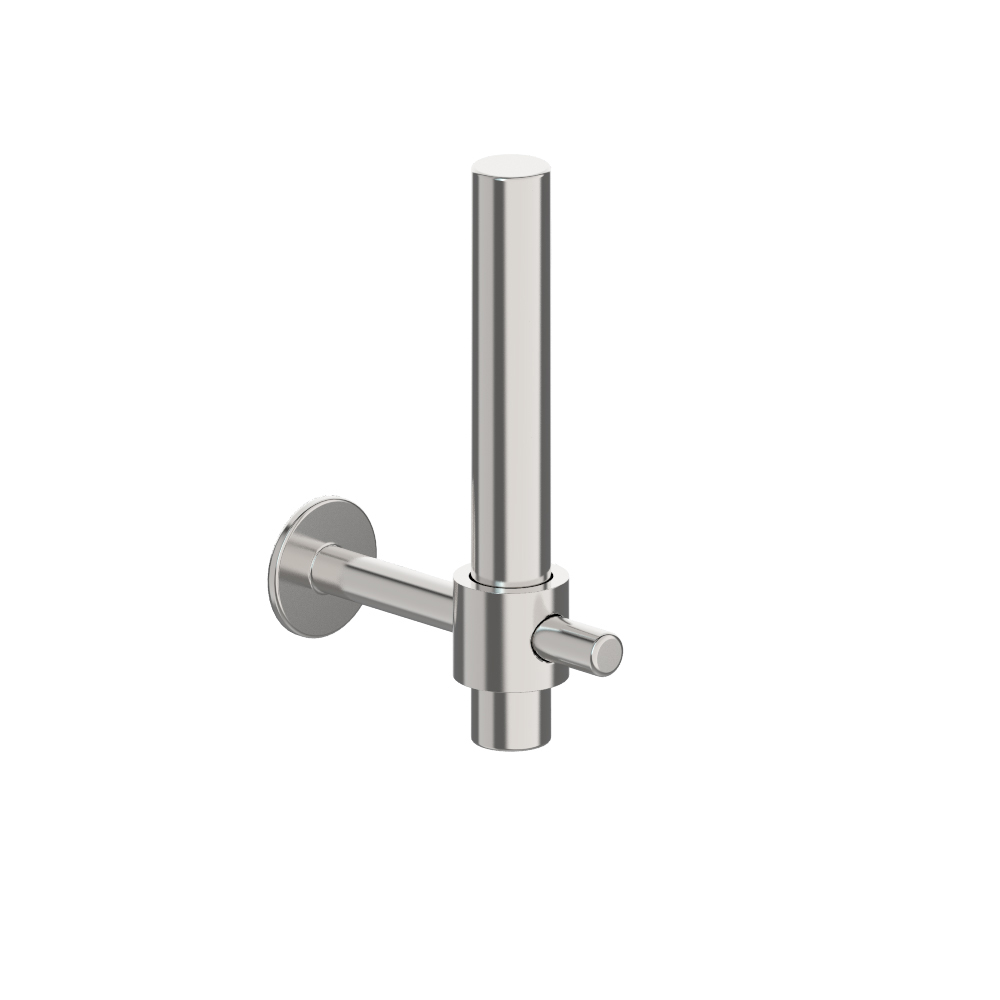 vola T14 senkrechter Wand-Ersatzrollenhalter für 1 WC-Rolle, Tiefe:106mm Einzelrosette, chrom-T14-16