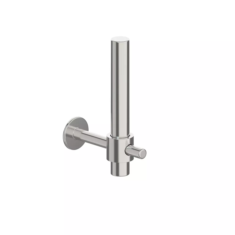 vola T14 senkrechter Wand-Ersatzrollenhalter für 1 WC-Rolle, Tiefe:106mm Einzelrosette, chrom-T14-16