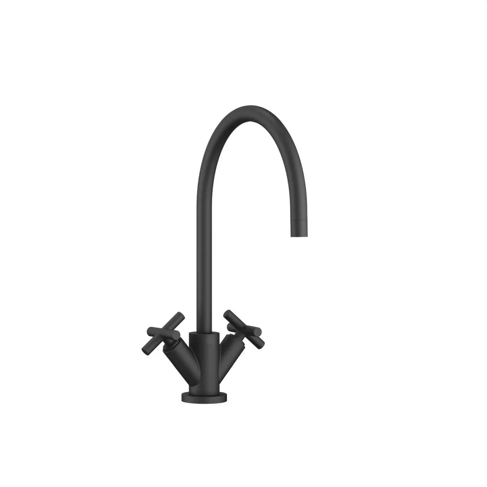 Dornbracht TARA Einlochbatterie, schwarz matt-22815892-33