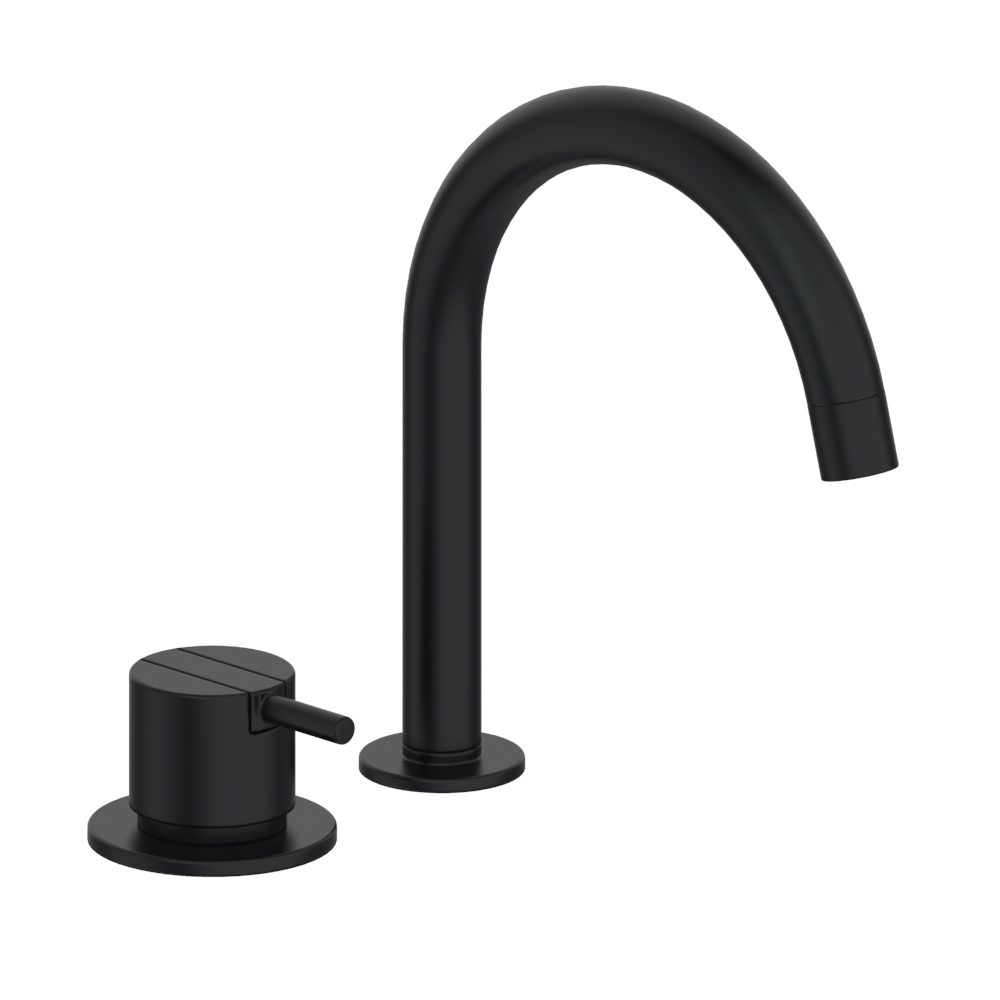 Vola Waschtischarmatur Schwarz Matt 590G 27 vola-waschtischarmatur-schwarz-matt-590g-27