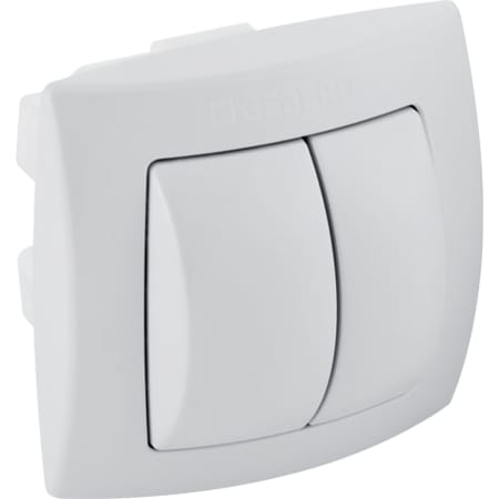 Geberit Handdrücker für 2-Mengen-Spülung, für WC-Steuerung mit pneumatischer Spülauslösung: weiß-alpin, Werkstoff=Kunststoff-240572111