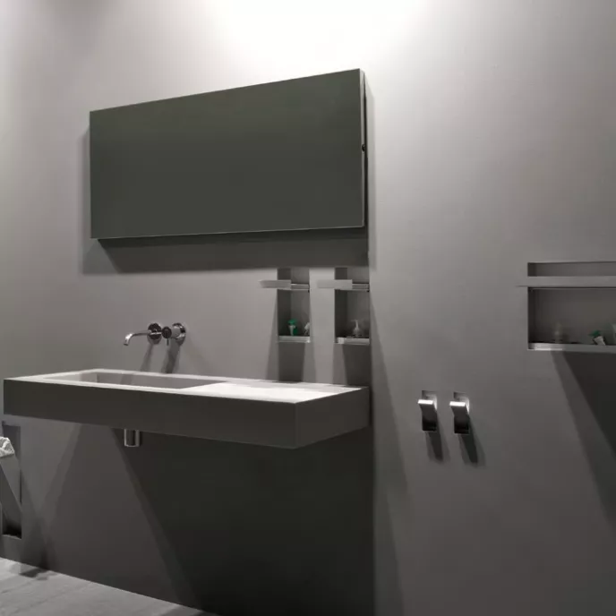 antoniolupi SESAMO 2 Halter für Seifenspender oder Becher aluminium finish-SESAMO2