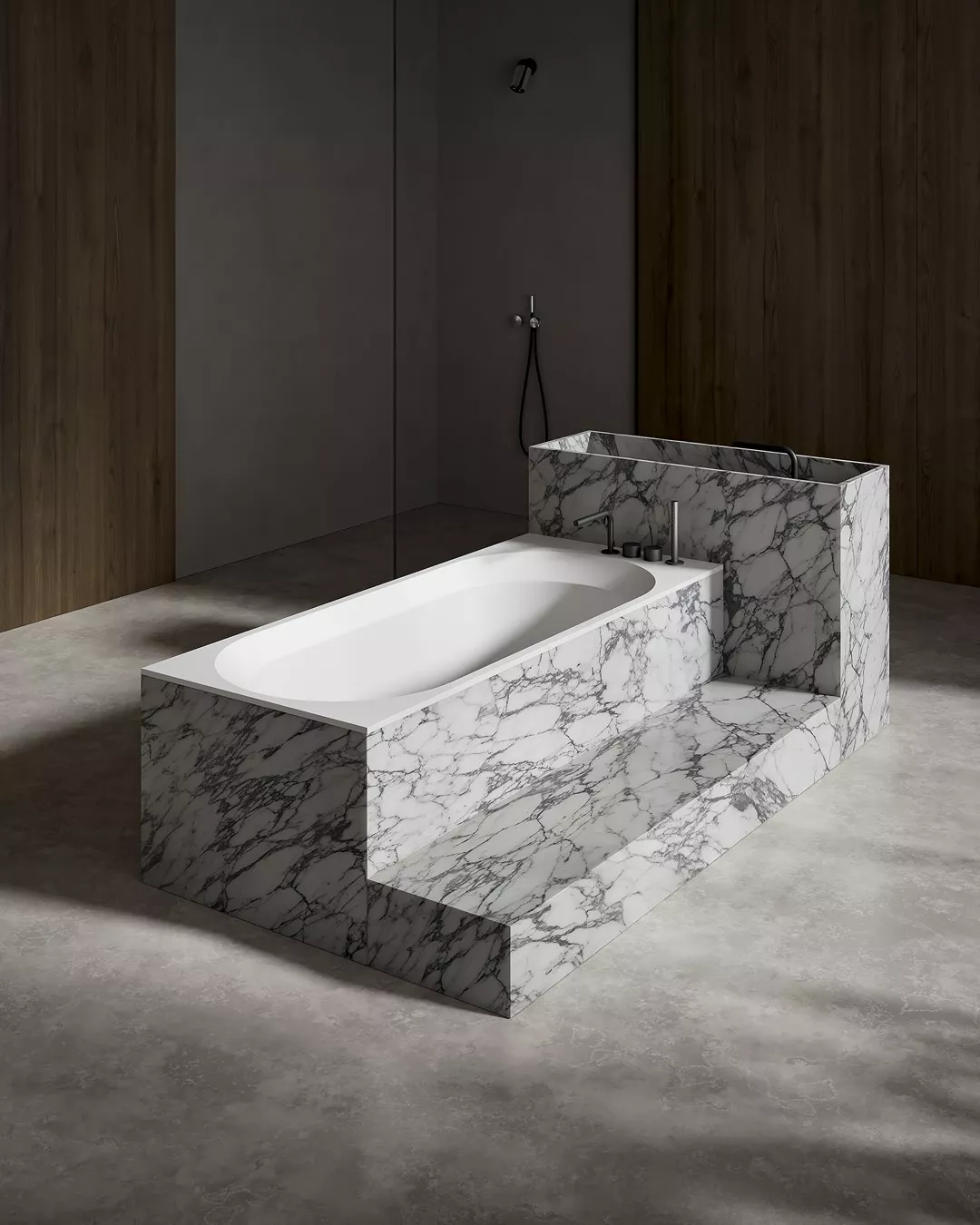 antoniolupi OASI rechteckige Einbau- oder freistehende Badewanne aus Cristalplant®, Breite: 170cm, Tiefe: 75cm, weiß matt-OASI30