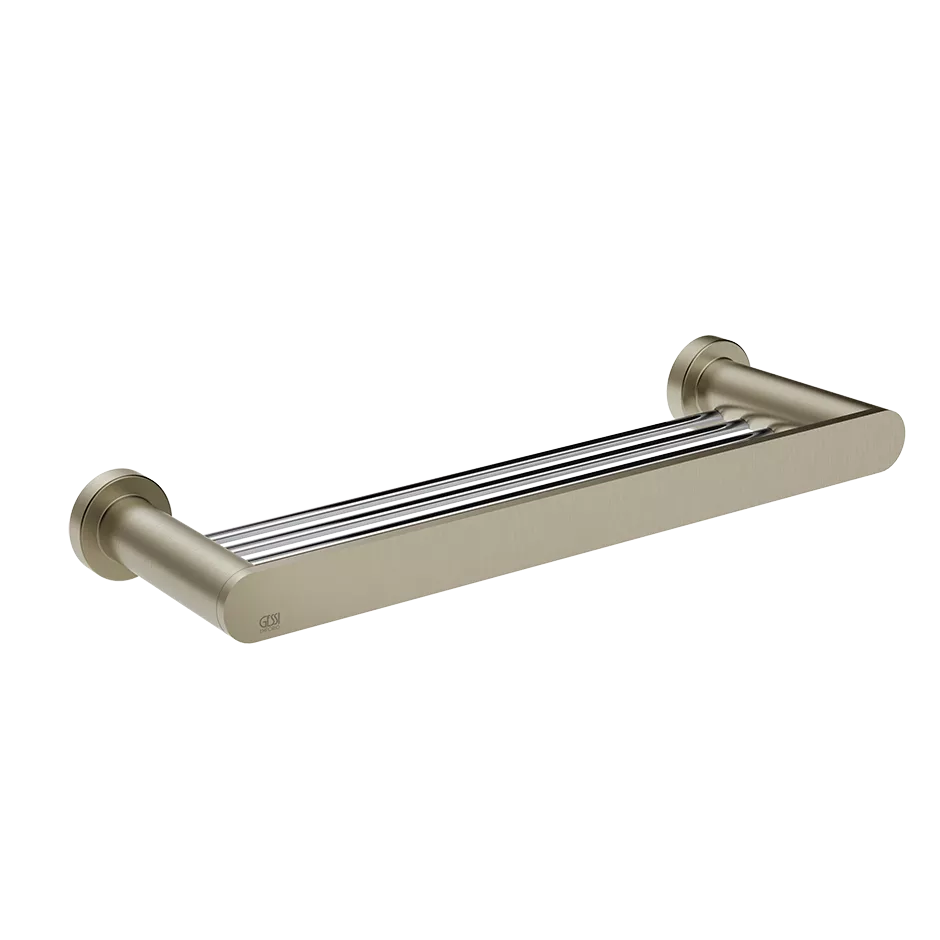 Gessi EMPORIO Ablage zur Wandmontage, Stichmaß: 30cm, Finox Optik - 38945149 Gessi EMPORIO Ablage zur Wandmontage, Stichmaß: 30cm, Finox Optik - 38945149
