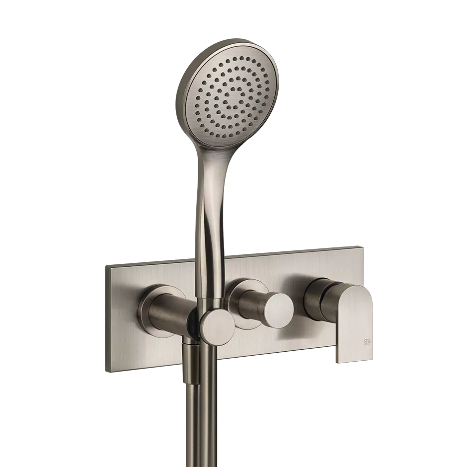 Gessi VIA MANZONI Fertigmontageset für Einhebel-Wannenmischer zur Wandmontage, mit automatischem 2-Wege-Umsteller zum Ziehen, Wandanschlussbogen, Schlauch 1,50m und Antikalk-Handbrause, Finox Optik - 44901149 Gessi VIA MANZONI Fertigmontageset für Einhebel-Wannenmischer zur Wandmontage, mit automatischem 2-Wege-Umsteller zum Ziehen, Wandanschlussbogen, Schlauch 1,50m und Antikalk-Handbrause, Finox Optik - 44901149