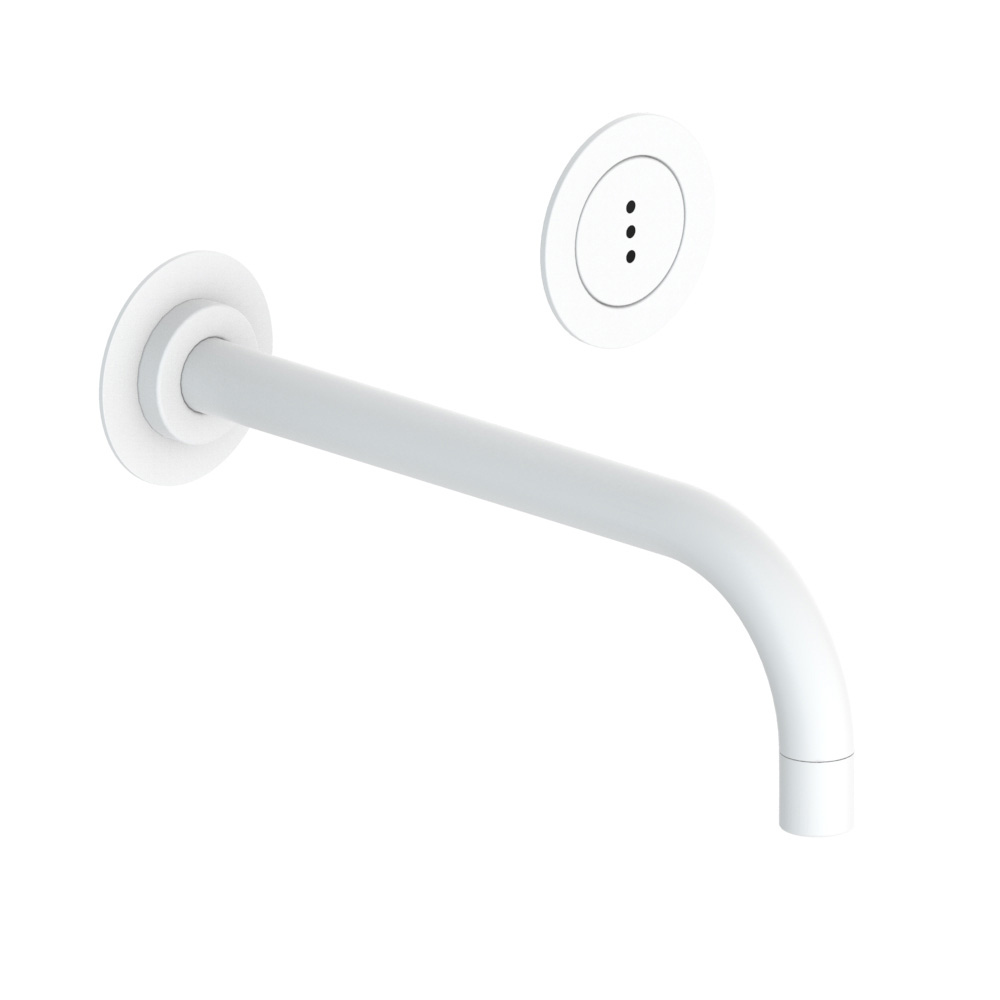 vola 4821 berührungsloses UP-Waschtisch-Auslaufventil, Ausladung:225mm, ohne Temperatureinstellung, Batteriebetrieb, weiß matt-4821-28