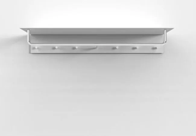 Frost Denmark UNU & BUKTO Wandgarderobe mit Stange und 6 Haken-U4017-W