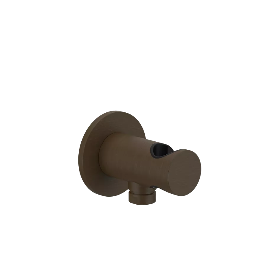 Gessi ANELLO Wandanschlussbogen mit Brausehalter, 1/2 Anschluss, dunkles bronze - 63461845 Gessi ANELLO Wandanschlussbogen mit Brausehalter, 1/2 Anschluss, dunkles bronze - 63461845