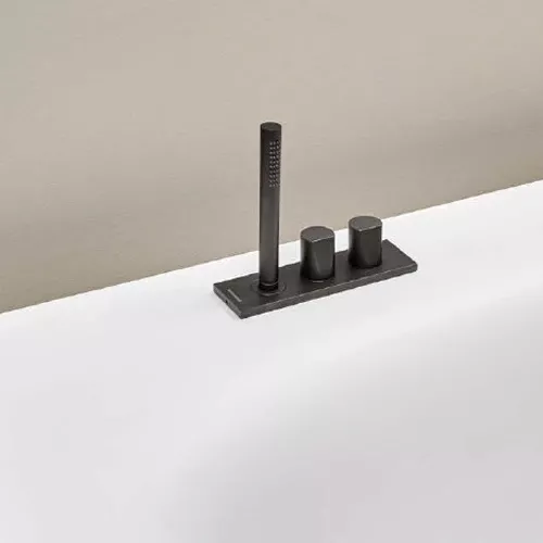 antoniolupi INDIGO ND 702 Wannen-Eingriffmischer für Randmontage mit Stabhandbrause-ND702LU-P