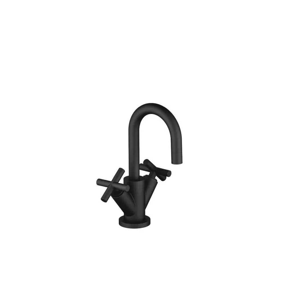 Dornbracht TARA Waschtisch-Einlochbatterie mit Ablaufgarnitur, schwarz matt-22302892-33