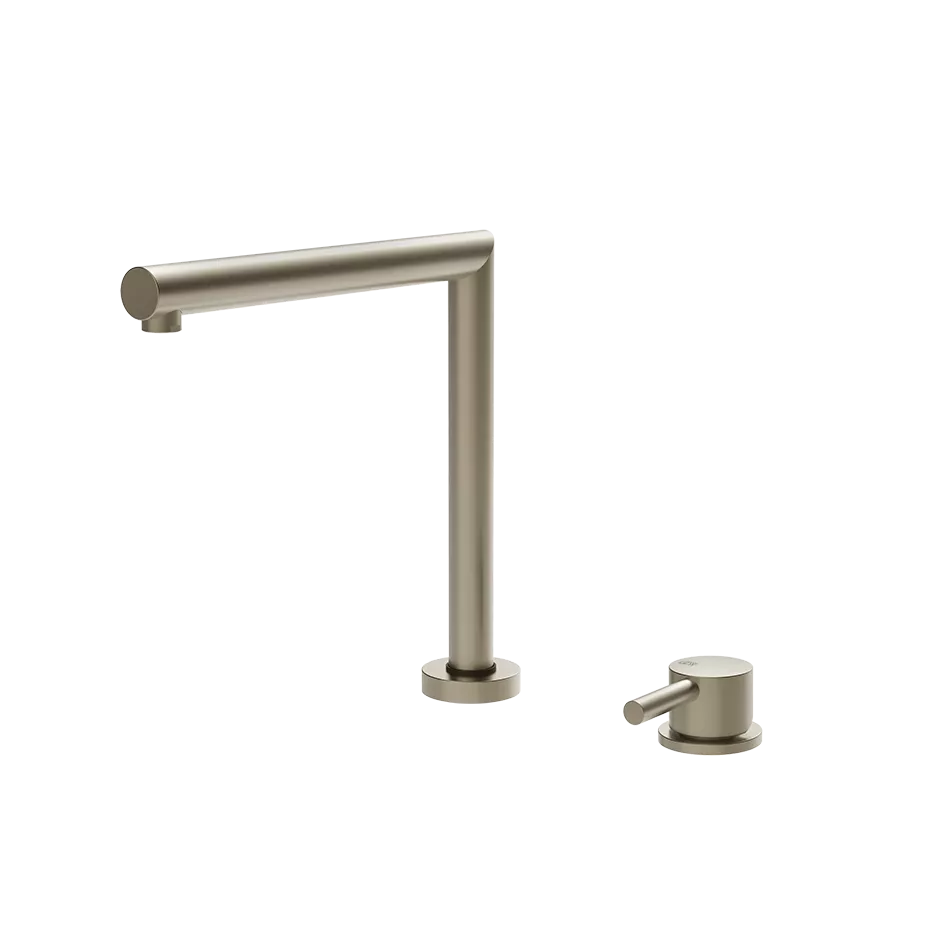 Gessi SU&GIU' Einhebelmischer mit separater Bedienung und senkbarem Schwenkarm, Finox Optik - 50107149