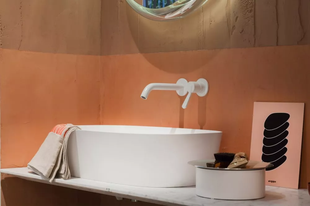 Agape NEB Aufsatzbecken aus Cristalplant®, Breite: 64cm, Tiefe: 42cm, Höhe: 17cm, inklusive Ablaufgarnitur, weiß matt - ACER0701ZZ