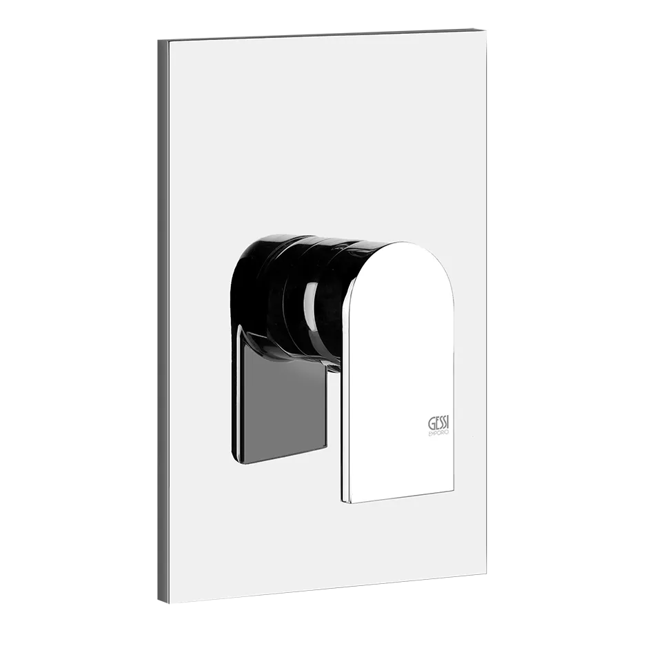 Gessi VIA MANZONI Fertigmontageset für Unterputz-Einhebelmischer für die Dusche/Wanne, ohne Umstellung, 1-Weg, chrom - 44632031 Gessi VIA MANZONI Fertigmontageset für Unterputz-Einhebelmischer für die Dusche/Wanne, ohne Umstellung, 1-Weg, chrom - 44632031