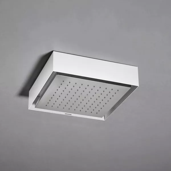 antoniolupi FMS10 Deckenkopfbrause, 35x35cm ohne Beleuchtung, edelstahl poliert/weiß-FMS10_BA