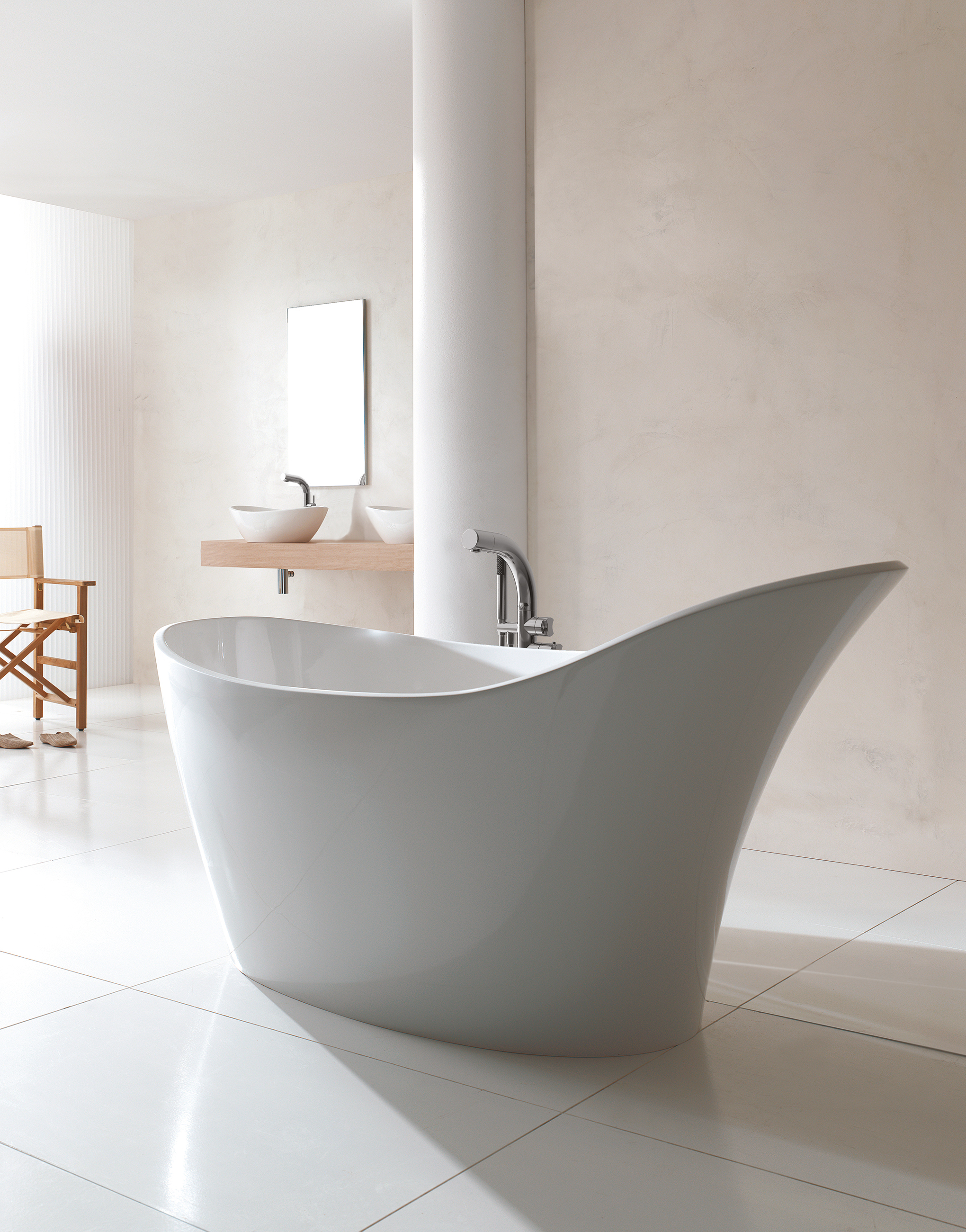 victoria + albert AMALFI freistehende Badewanne, 163x79x86cm-AML-N-SW-NO