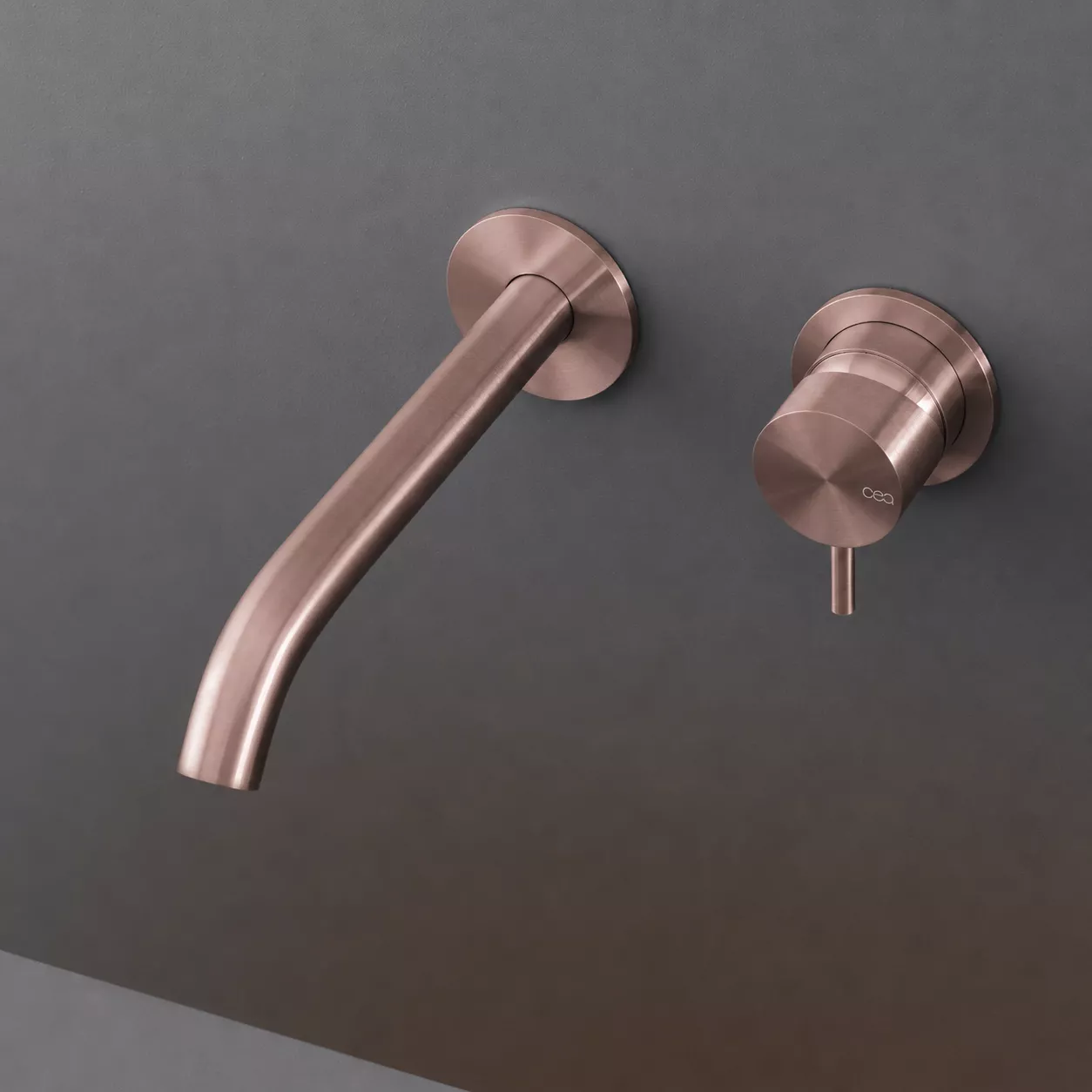 cea MIL 35 Wand-Waschtisch-Eingriffmischer, Ausladung: 185mm, bronze satiniert - MIL35ZS cea MIL 35 Wand-Waschtisch-Eingriffmischer, Ausladung: 185mm, bronze satiniert - MIL35ZS