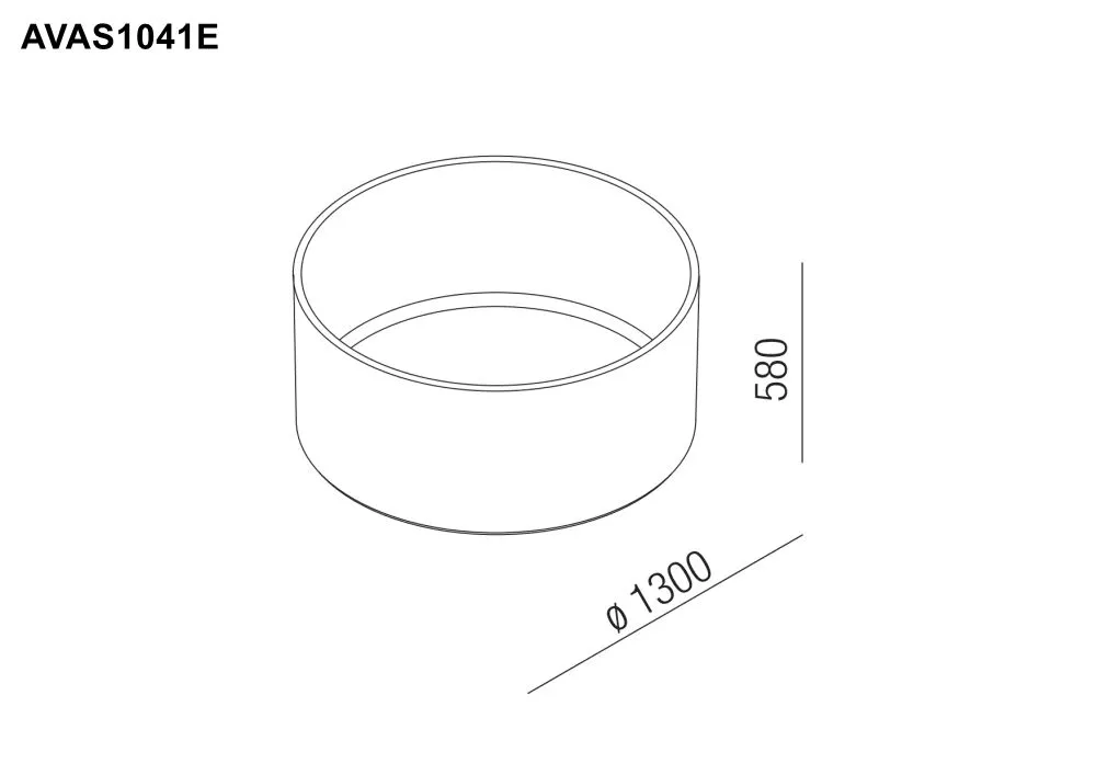 Agape IN-OUT freistehende Badewanne aus Zement, Durchmesser: 130cm, Höhe: 58cm, inklusive Ablaufgarnitur, kaffee - AVAS1041E570 Agape IN-OUT freistehende Badewanne aus Zement, Durchmesser: 130cm, Höhe: 58cm, inklusive Ablaufgarnitur, kaffee - AVAS1041E570