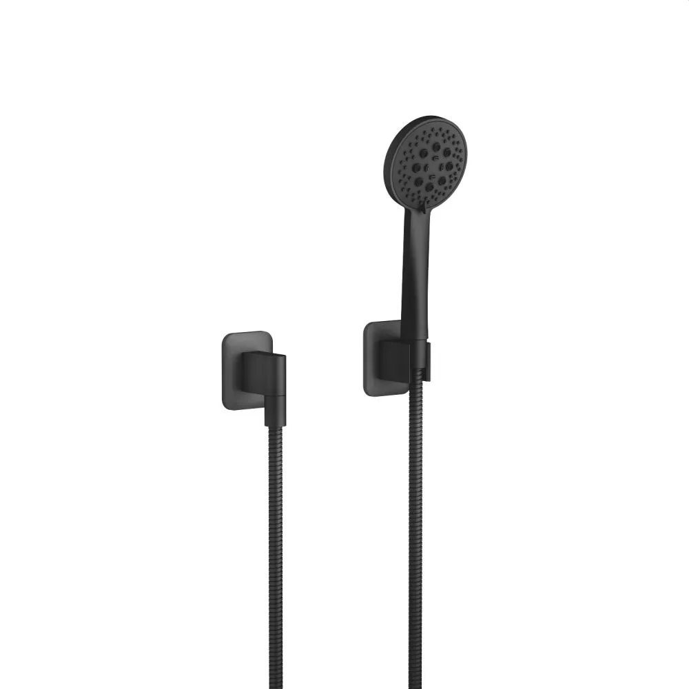 Dornbracht LISSE Schlauchbrausegarnitur mit Einzelrosetten, schwarz matt-27803845-33