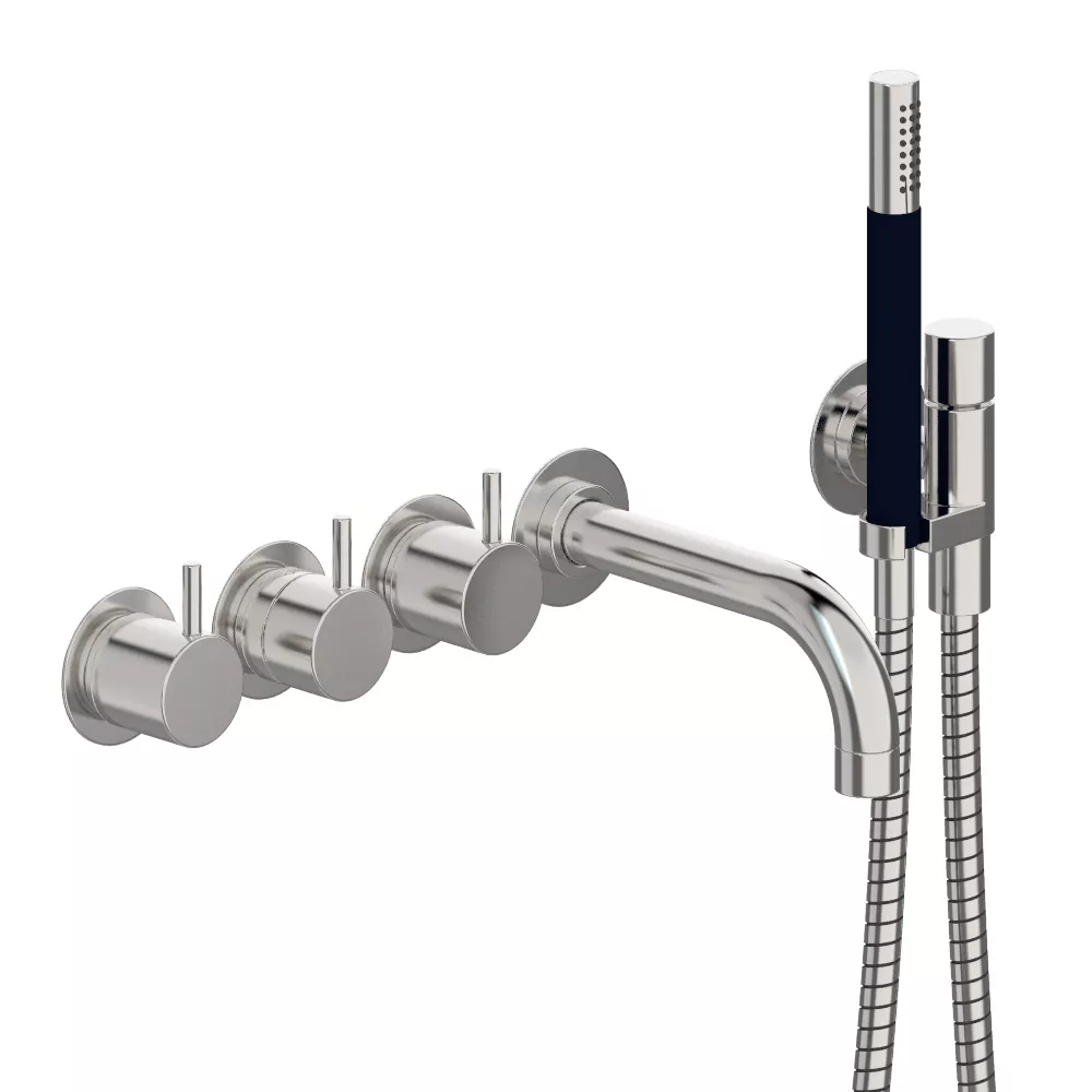 vola 5411C-071 Unterputz-Wannen-Thermostat mit 2-Wege-Umstellung, Ausladung:160mm, Hebel:25mm, chrom-5411C-071-16
