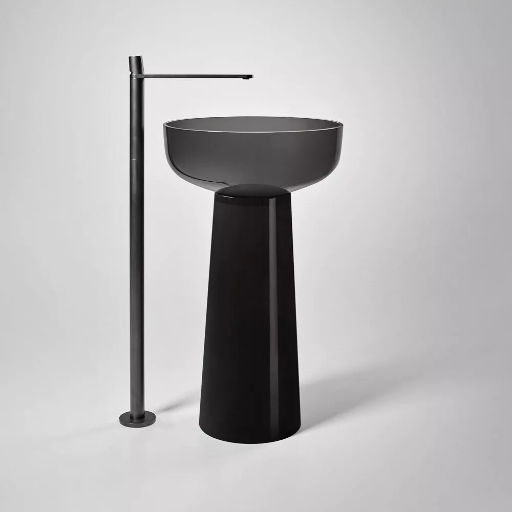 antoniolupi ALBUME Standsäule aus Cristalmood®, D:28cm, H:65,5cm, fumé-ALBUME20_FUME