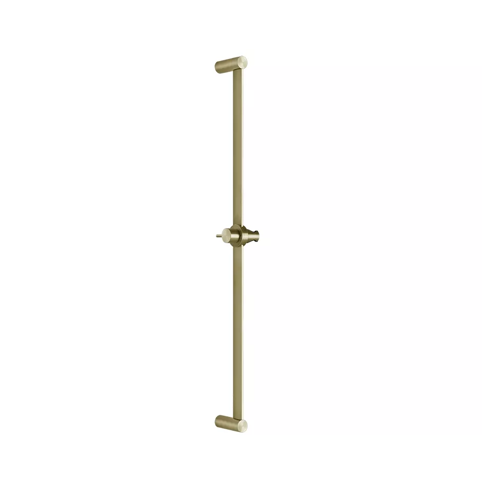Gessi 316 Brausestange mit Brausehalter für separate Antikalk-Handbrause zur Wandmontage, Brausehalter nicht seitlich verdrehbar, nur Höhenverstellung, messing gebürstet PVD - 54042727