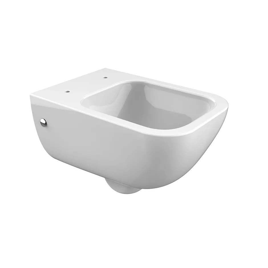 Gessi 316 WC-Becken mit Siphon aus Keramik zur Wandmontage, Scharniere und WC-Sitz nicht inbegriffen, 6 Liter, keramik weiß - 39114518