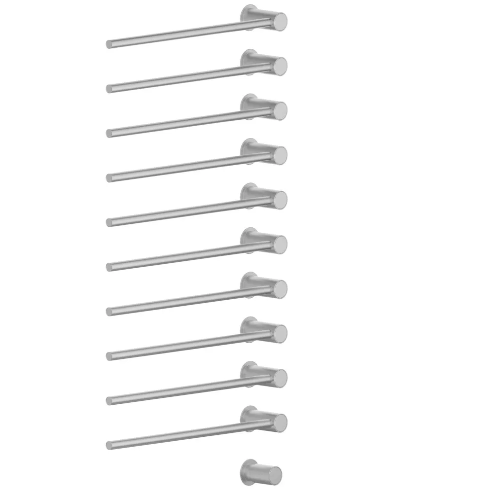 vola T39EL/10 Unterputz-Handtuchwärmer für Elektroanschluss, Breite:555mm, mit 10 Heizstäben, edelstahl-T39EL/10-40