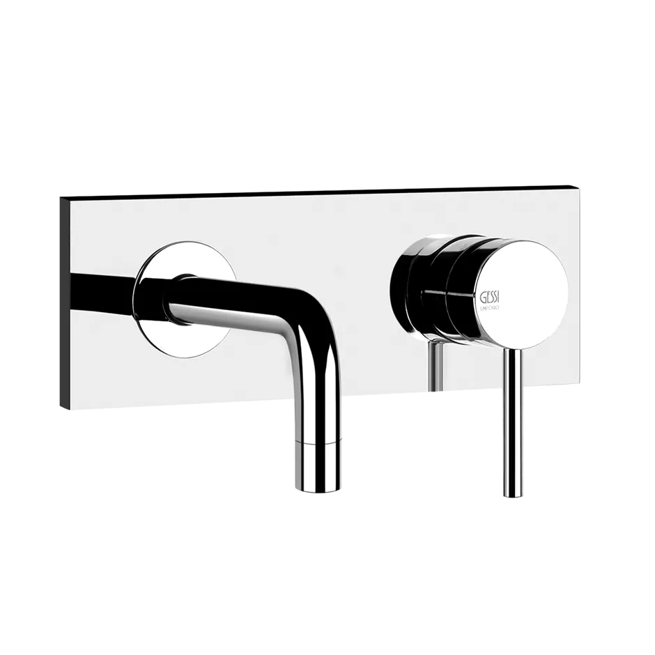 Gessi VIA TORTONA Fertigmontageset für Waschtisch-Einhebelmischer mit Auslauf zur Wandmontage, Ausladung: 128-148mm, ohne Ablaufgarnitur, chrom - 44823031 Gessi VIA TORTONA Fertigmontageset für Waschtisch-Einhebelmischer mit Auslauf zur Wandmontage, Ausladung: 128-148mm, ohne Ablaufgarnitur, chrom - 44823031