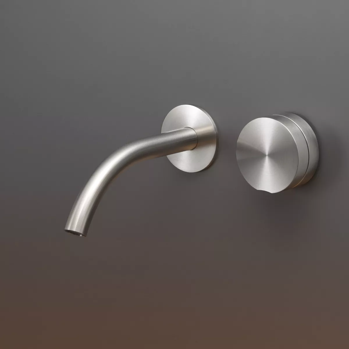 cea GIOTTO PLUS Wand-Waschtisch-Eingriffmischer, Ausladung:170mm, edelstahl satiniert-GIO71S