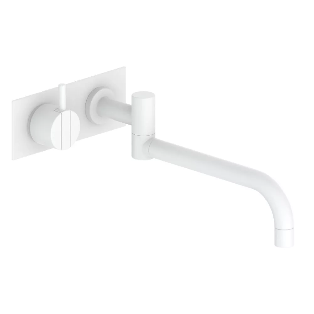 vola 132 Unterputz-Waschtisch-Einhebelmischer, Ausladung:250mm, Hebel:25mm, weiß matt-132-28
