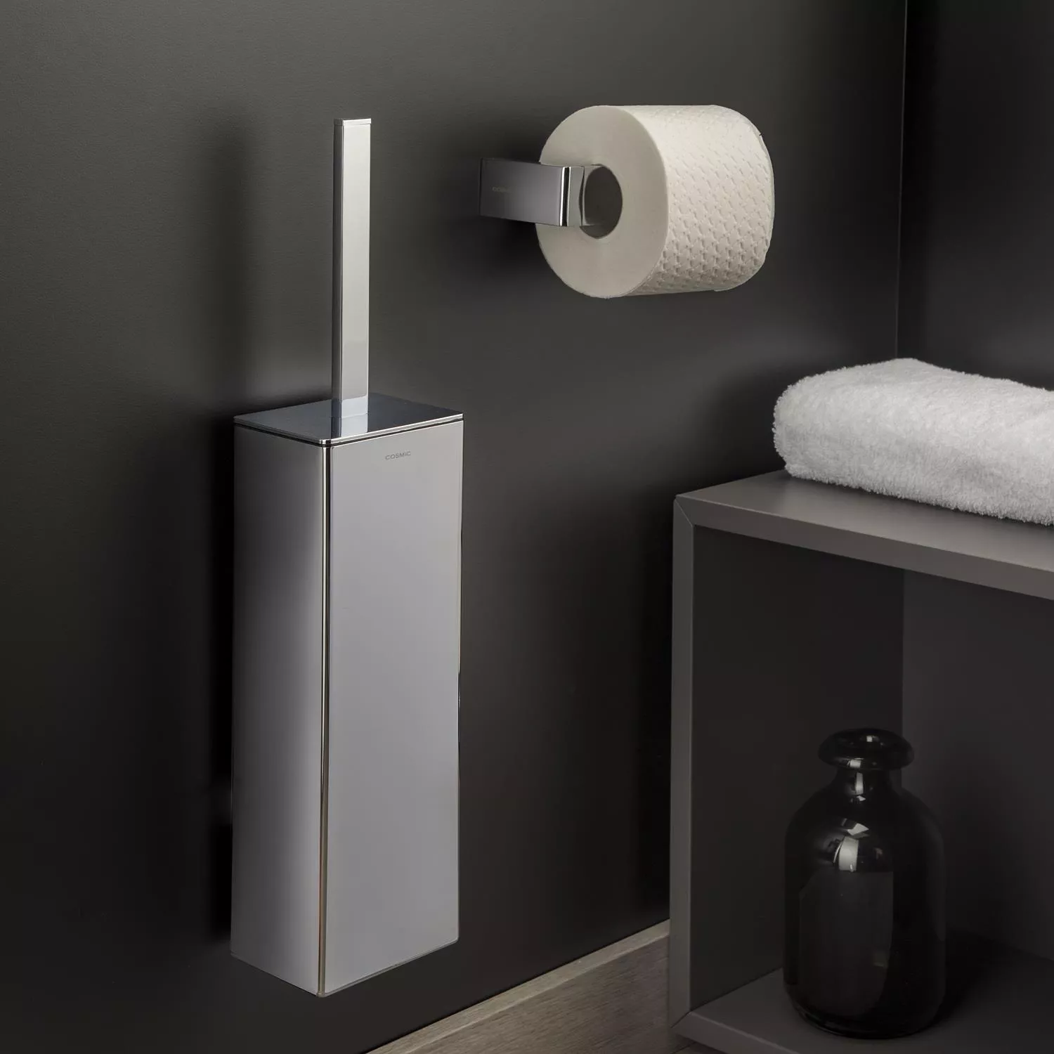 cosmic Extreme Wand-Toilettenbürstenhalter chrom/schwarz - WJC253A0000001