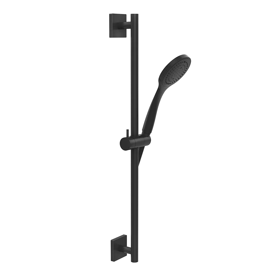 Gessi EMPORIO Brausestange zur Wandmontage, Stichmaß: 600mm, 1-Strahl, mit Schlauch 1,50m, Antikalk-Handbrause und quadratischer Rosette, 1/2 Anschluss, schwarz matt - 47314299 Gessi EMPORIO Brausestange zur Wandmontage, Stichmaß: 600mm, 1-Strahl, mit Schlauch 1,50m, Antikalk-Handbrause und quadratischer Rosette, 1/2 Anschluss, schwarz matt - 47314299