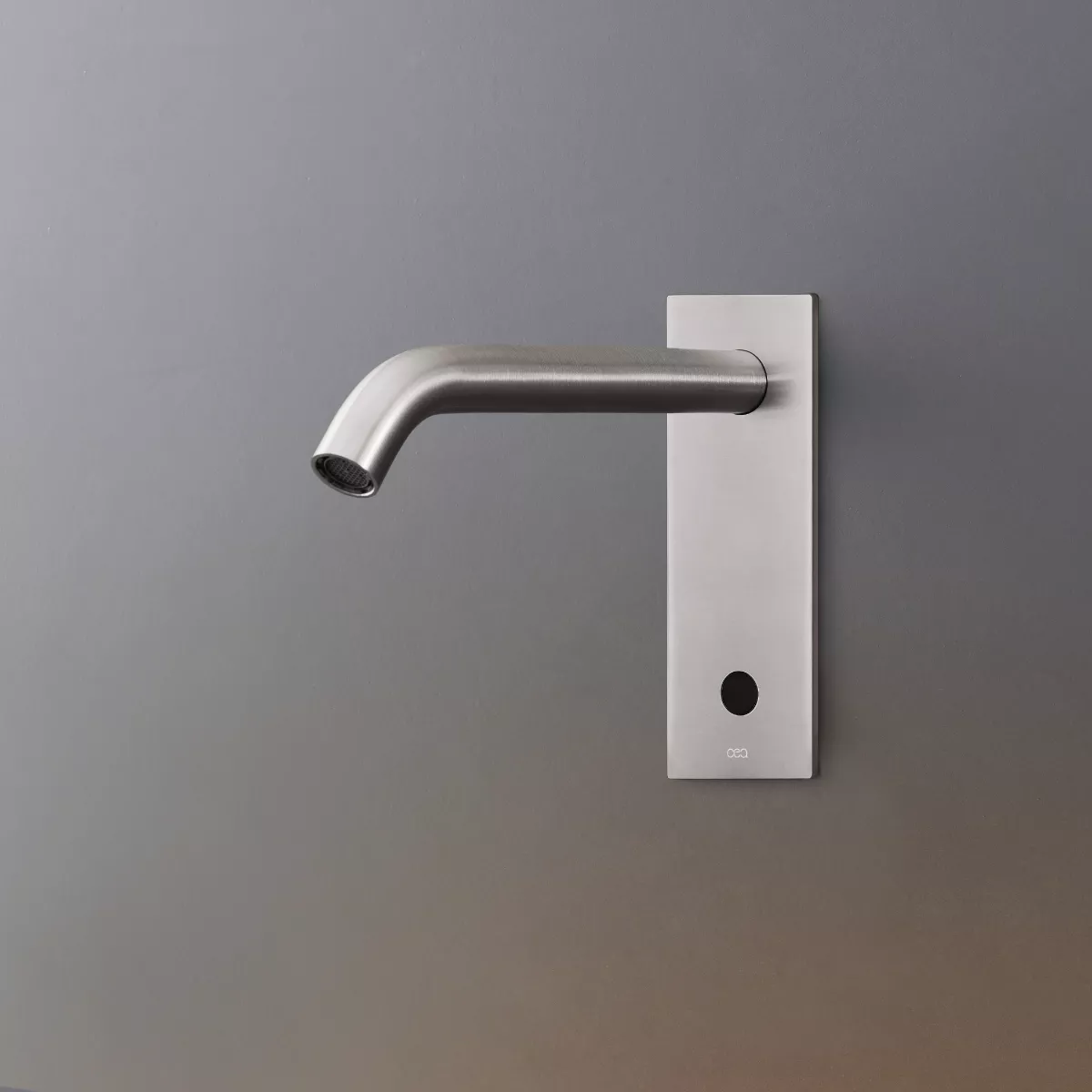 cea MIL 105R berührungsloser Wand-Waschtisch-Auslauf, Ausladung:215mm, edelstahl satiniert-MIL105RS
