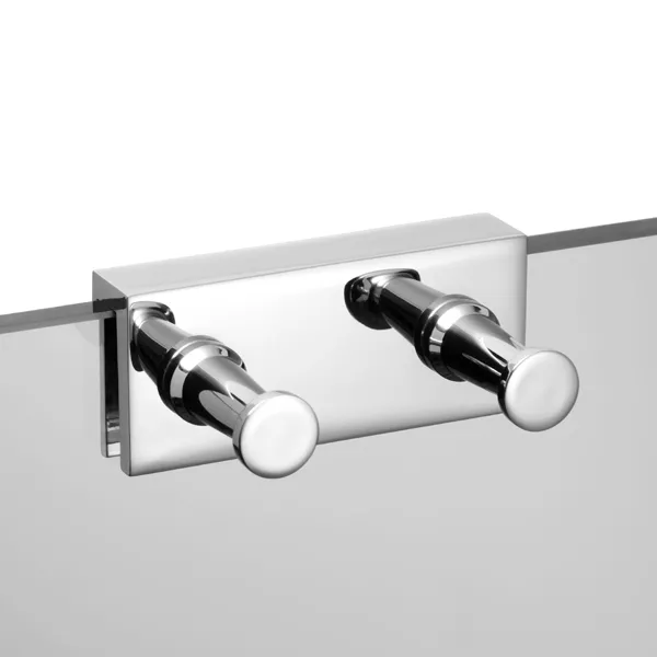 AVENARIUS Serie Universal Hakenleiste 2-fach, für Duschabtrennung, chrom-9004600010