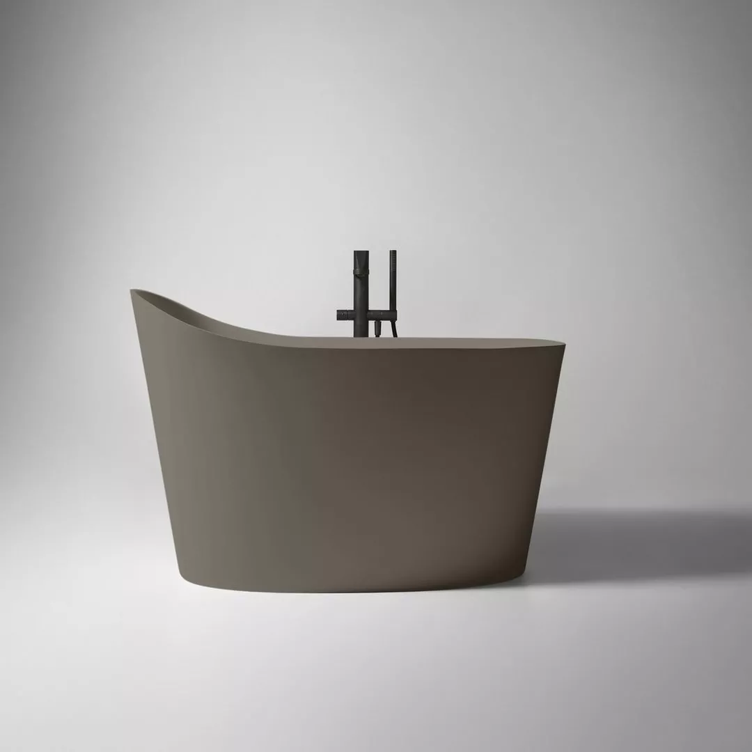 antoniolupi MASTELLO Sitzbadewanne aus Flumood®, Breite: 135cm, Tiefe: 75cm, Höhe: 87cm, innen weiß matt, außen lackiert nach antoniolupi Farbkarte-MASTELLO-5-DIV
