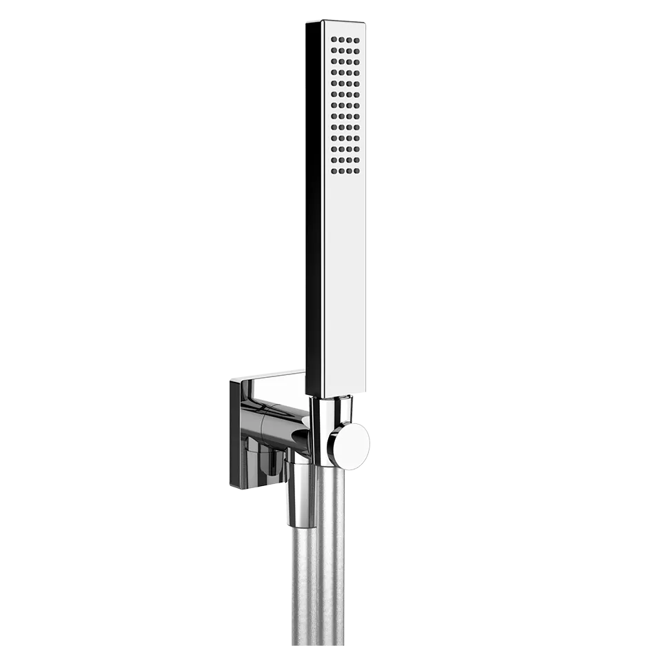 Gessi EMPORIO Brause-Set zur Wandmontage, mit Halterung, Schlauch 1,50m, Wandanschlussbogen und Antikalk-Handbrause, 1/2 Anschluss, chrom - 20029031 Gessi EMPORIO Brause-Set zur Wandmontage, mit Halterung, Schlauch 1,50m, Wandanschlussbogen und Antikalk-Handbrause, 1/2 Anschluss, chrom - 20029031