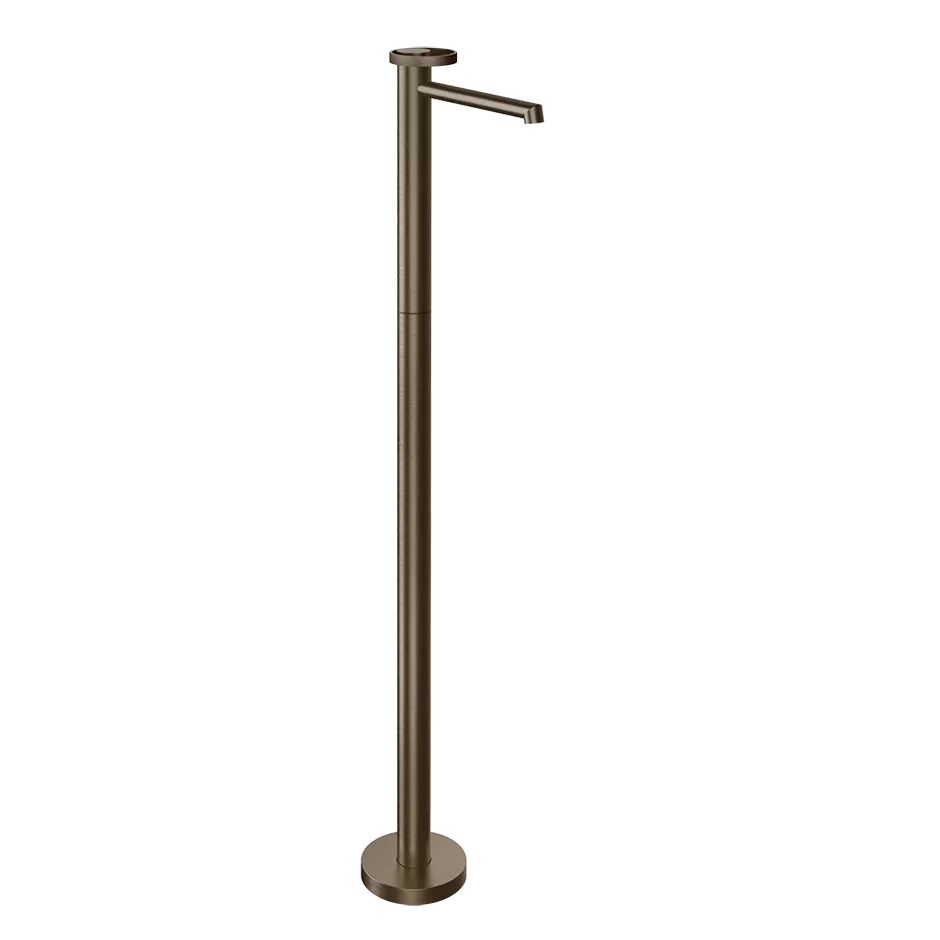Gessi ANELLO Außenteil für freistehendenden Waschtischmischer mit Auslauf, Ausladung: 174mm, ohne Ablaufgarnitur, coffee bronze gebürstet PVD - 63393761