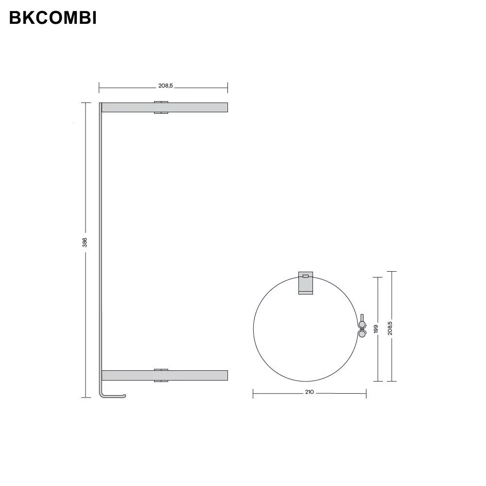 Quooker Aufhängebügel COMBI und COMBI+, edelstahl - BKCOMBI Quooker Aufhängebügel COMBI und COMBI+, edelstahl - BKCOMBI