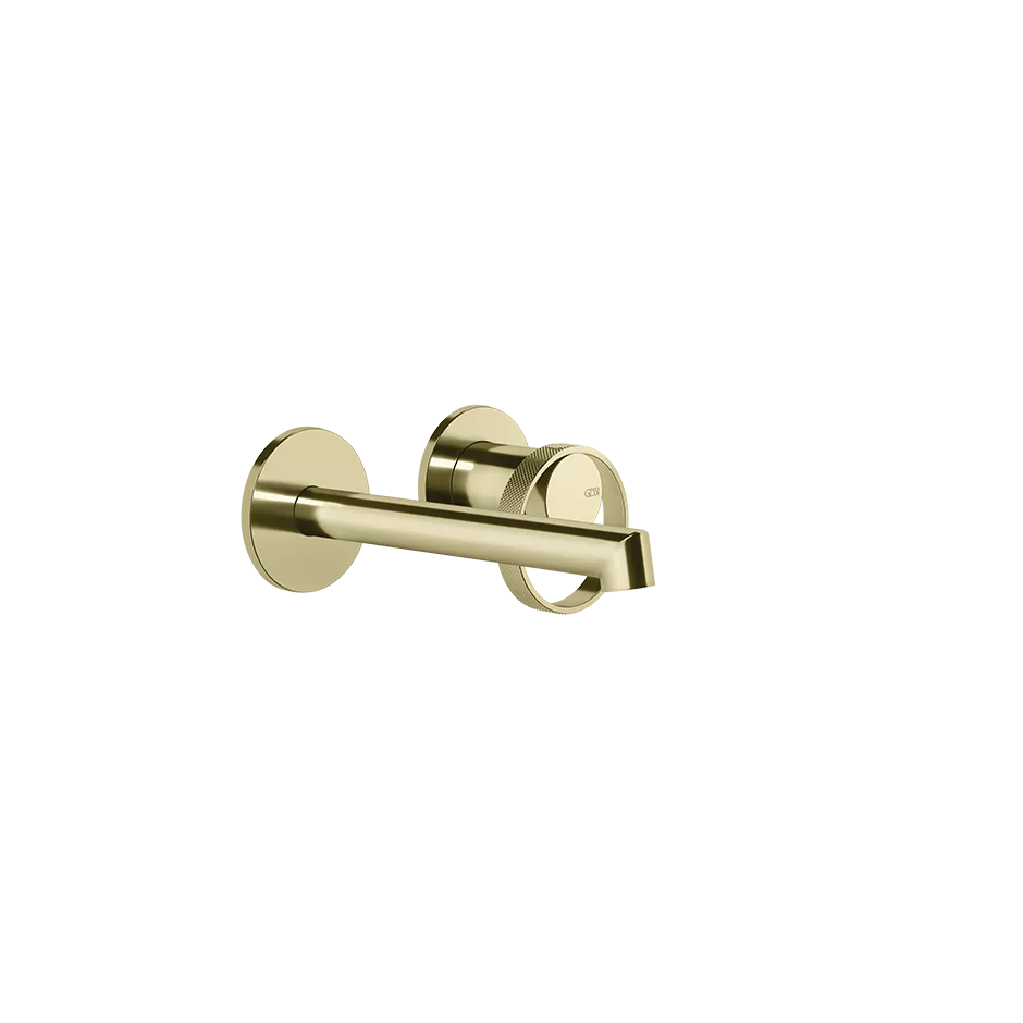 Gessi ANELLO Außenteil für Waschtisch-Einhebelmischer mit Auslauf zur Wandmontage, Ausladung: 130-160mm, mit einzelnen Rosetten 65mm, ohne Ablaufgarnitur, messing PVD - 63381710 Gessi ANELLO Außenteil für Waschtisch-Einhebelmischer mit Auslauf zur Wandmontage, Ausladung: 130-160mm, mit einzelnen Rosetten 65mm, ohne Ablaufgarnitur, messing PVD - 63381710